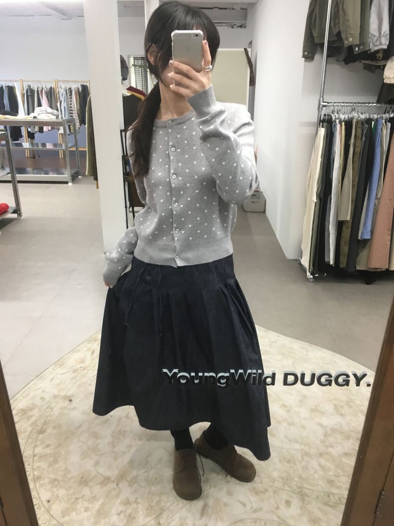 Vero Poa Dot Cardigan (3color)