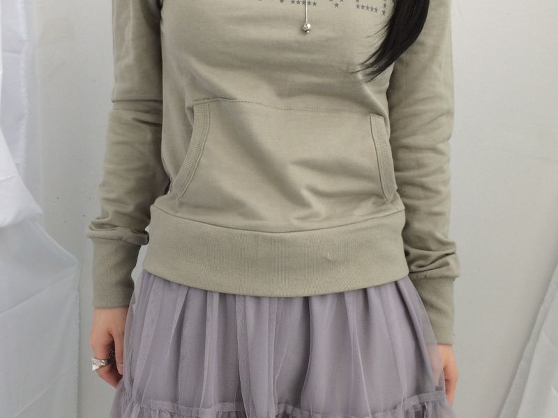Lettering Heart Boat Neck T-Shirt
