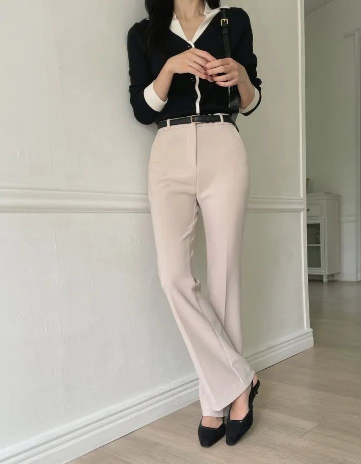 Heps Banding Span Bootcut Slacks