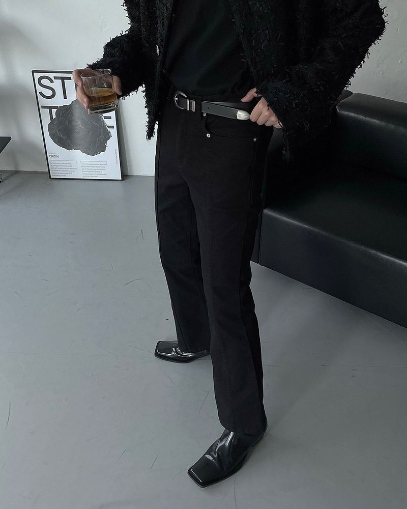 EN twill slit bootcut pants (S ~ L)