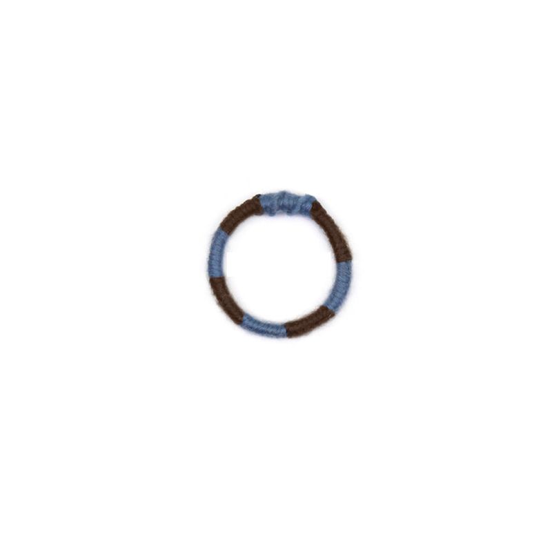 [CCNMADE] LETTER RING 1 (Brown&Blue)
