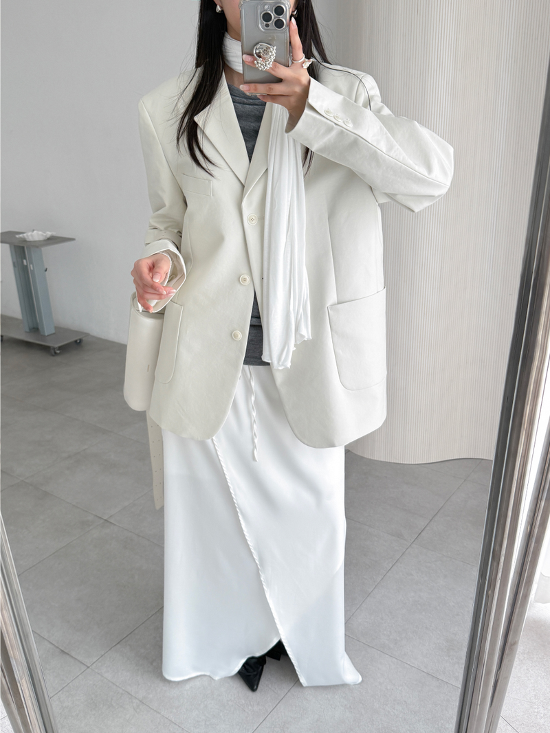 tulip satin skirts (3color)