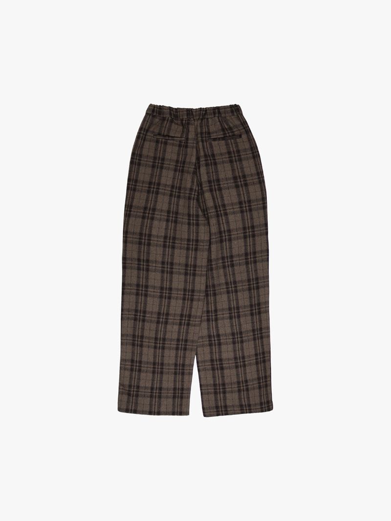 WOOL CHECK TROUSER