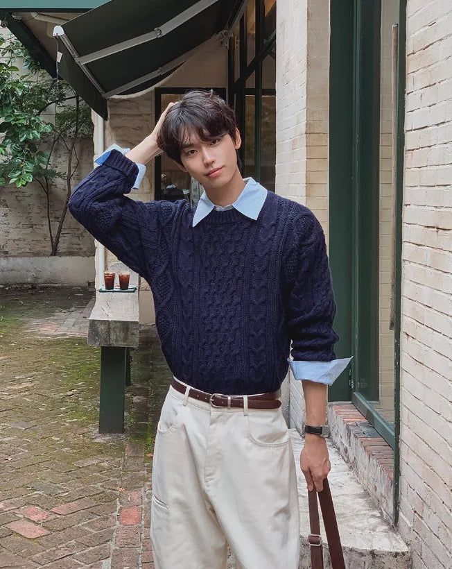 2PLAN（ツープラン）の「Kaito Cable Loose Fit Knit（Tops）」