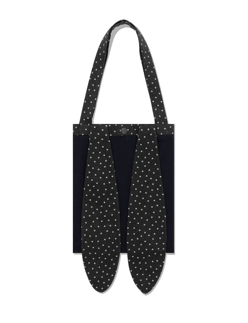 RABBIT STAR REVERSIBLE ECO BAG(CHARCOAL)