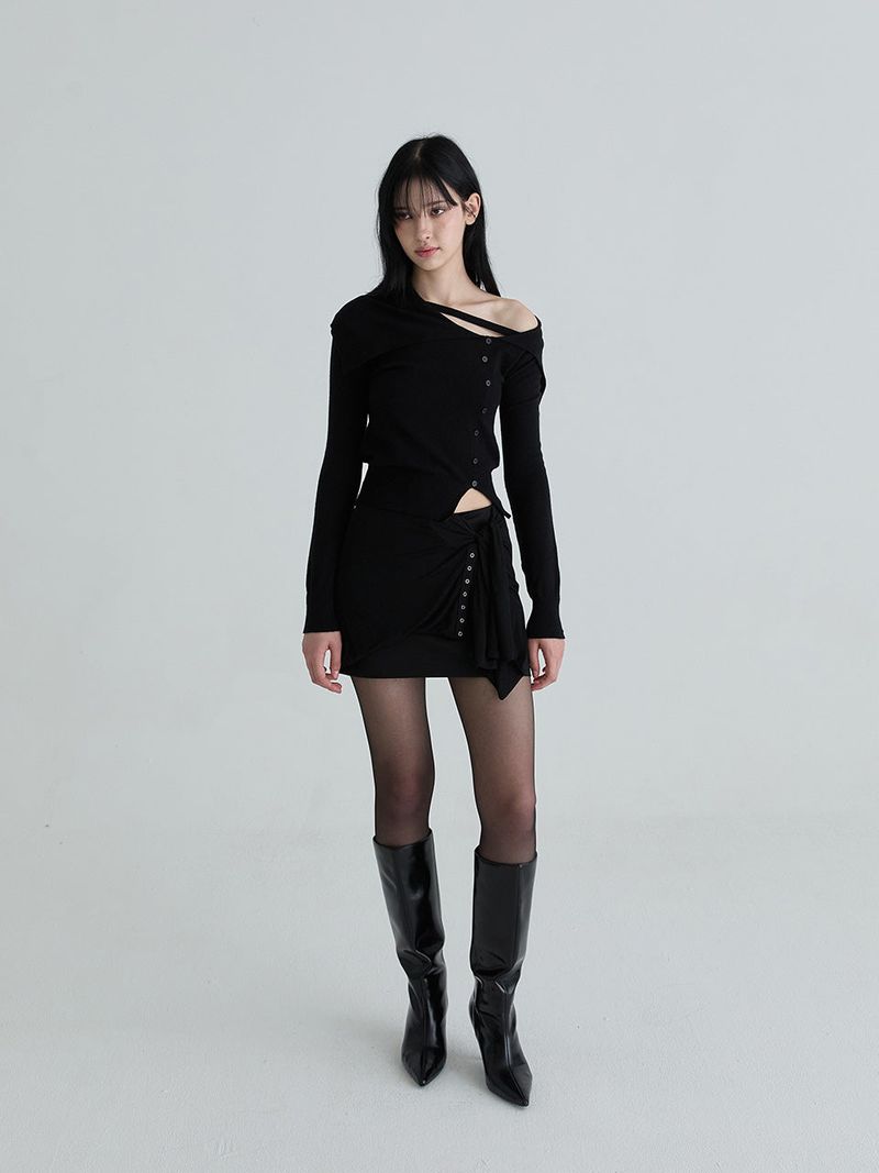 Sailor strap knit (Black)