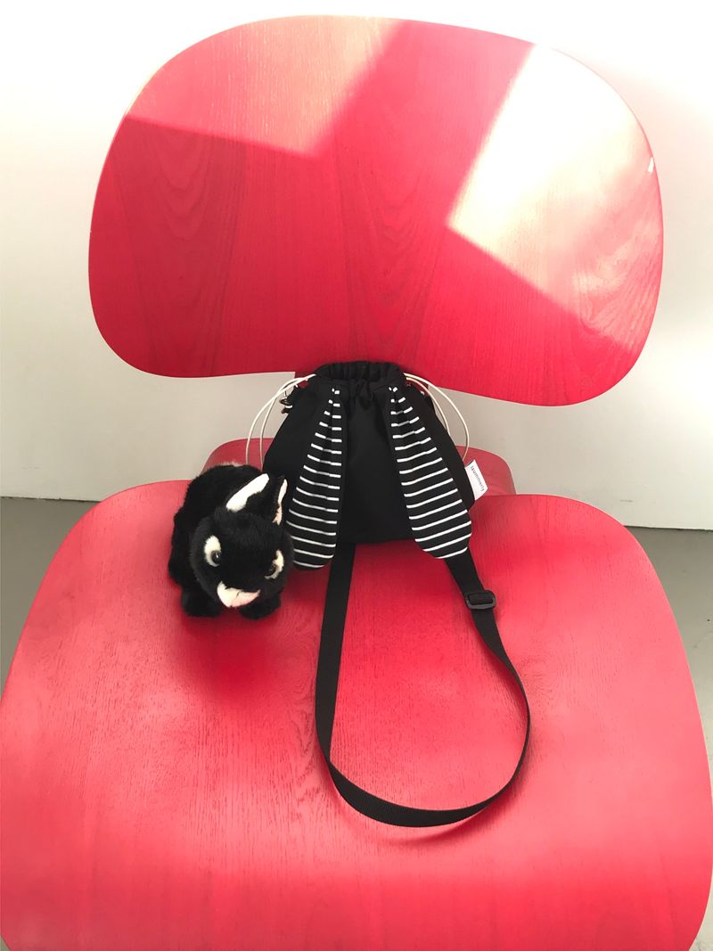 Bunny bag - Black stripes