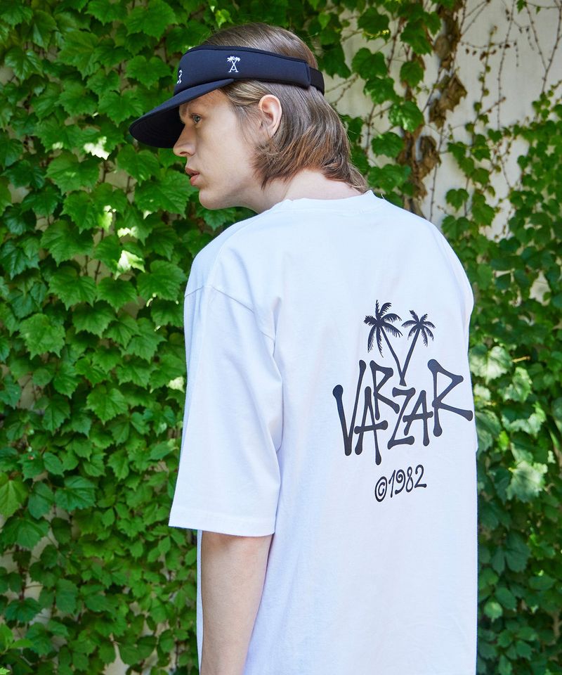 VARZAR(バザール)の「Palm Tree Logo T-Shirts White(Tops)」