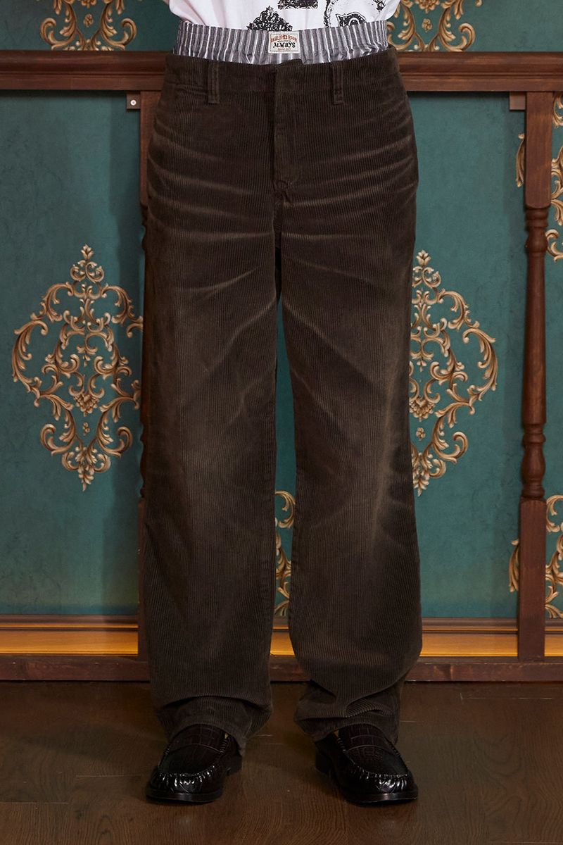 UNALLOYED（アナロイド）の「WASHED CORDUROY PANTS / KHAKI BROWN（Pants）」
