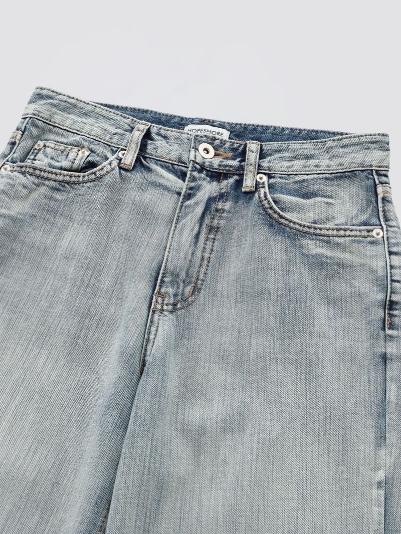 Buckle Denim Pants