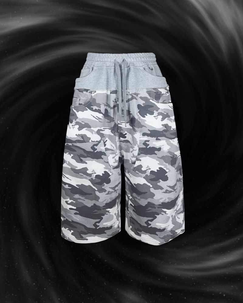 ANDEND（エンデンド）の「SWEAT X CAMO 2 LAYERED SHORTS（Pants）」
