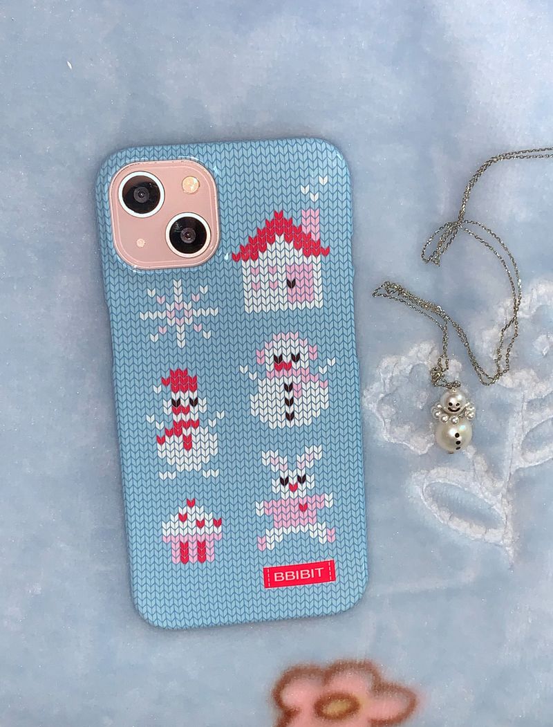 Snowman Village Knit Hard Case (Glossy)