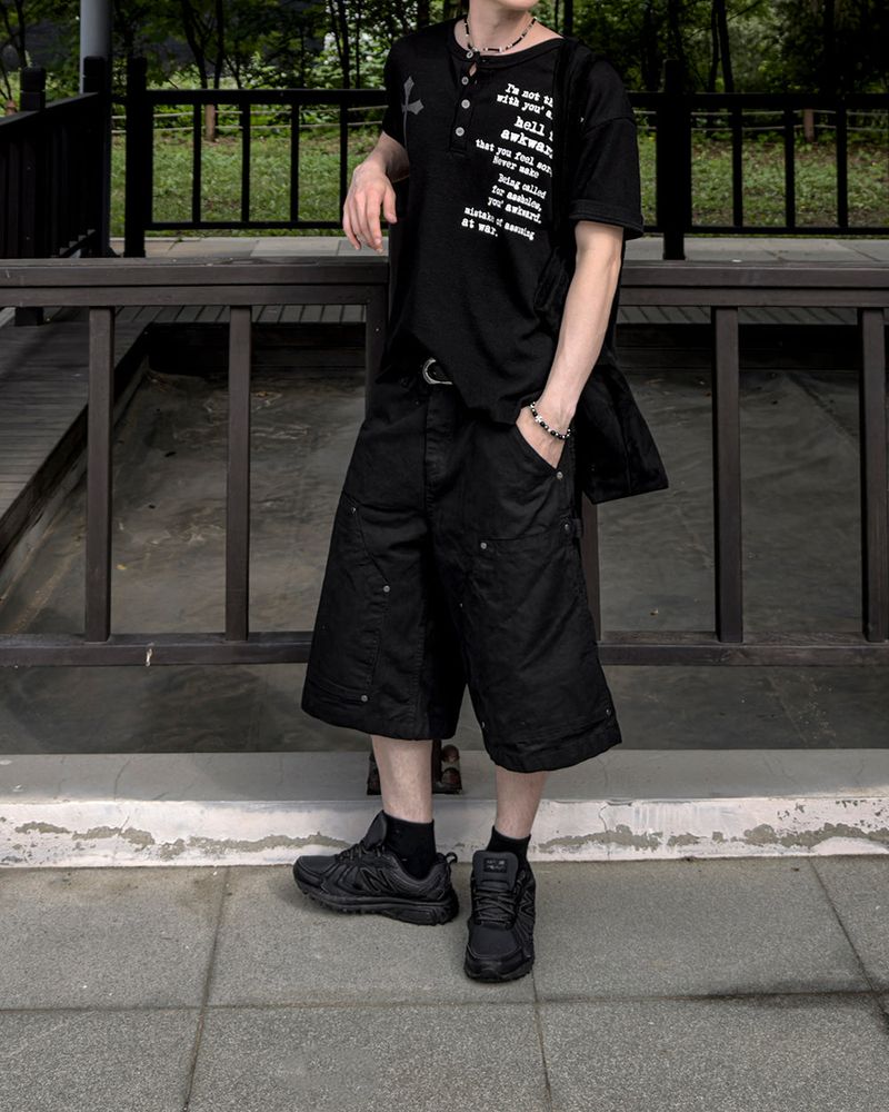 Carbon Double Knee Bermuda Pants