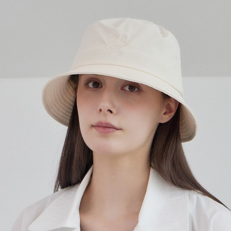 Flow VZ Nylon Line Bucket Hat Light Beige