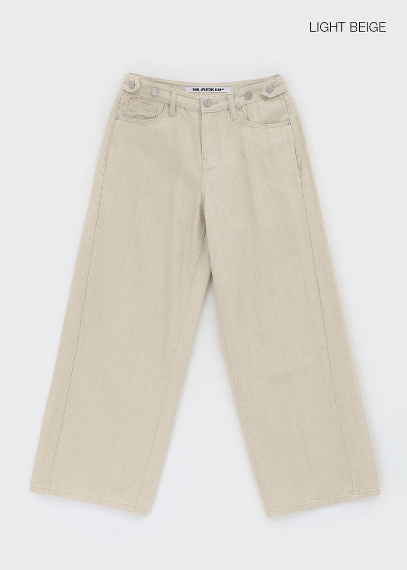 [MADE] Leaf Linen-Like Back-Pocket Cotton Pants