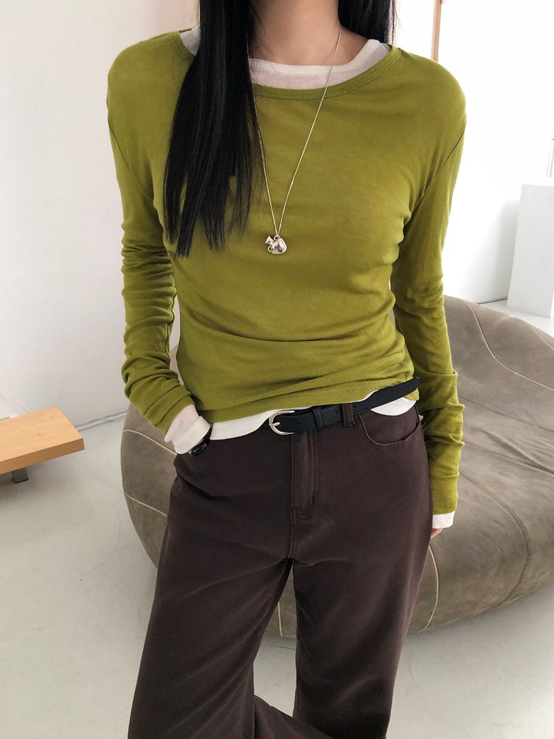 [MADE] Fodit Wool Tencel Layered Tee