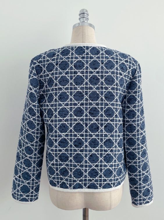 Mondel Cannage Color Matching Tweed Jacket