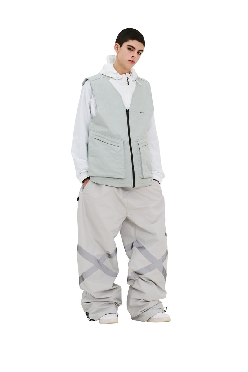 BSRABBIT(ビエスラビット)の「ORIGINAL POT-X REFLECTIVE WIDE TRACK PANTS GRAY(Pants)」