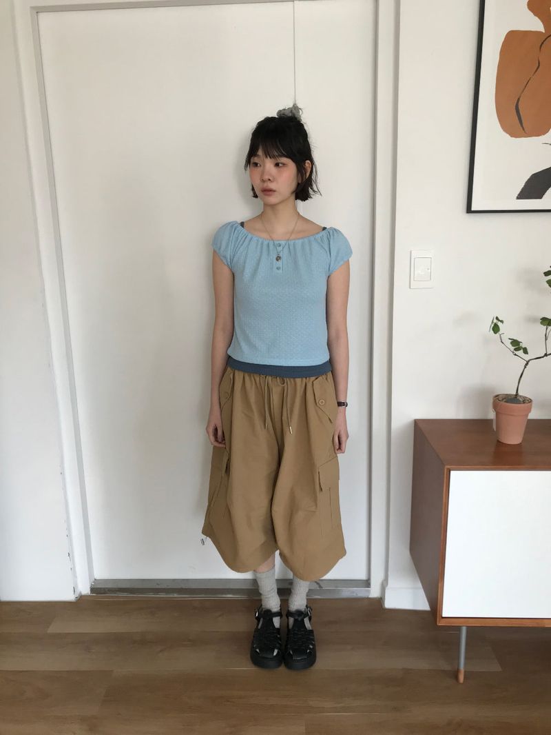 Move Cargo Bermuda Pants (4color)