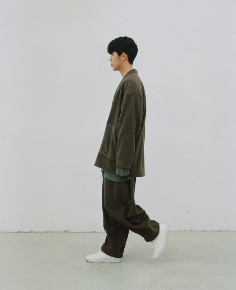 WARM-FLEECE BALLOON PANTS (Khaki)