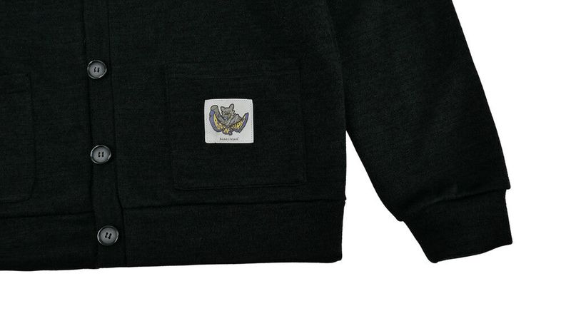 BASECREAM CARDIGAN BLACK
