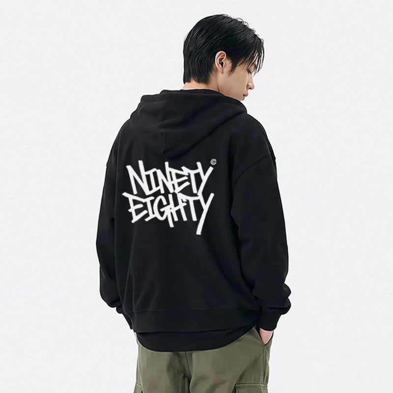 rough logo 2-way zip-up (4color)