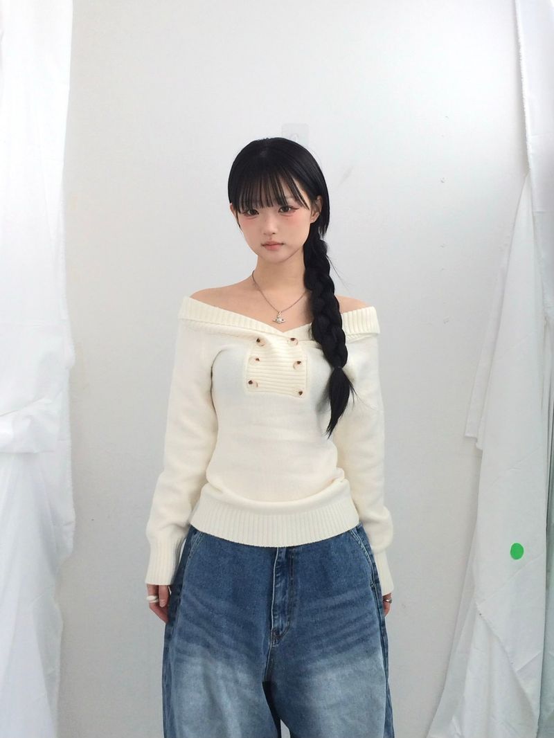 ner.ui.bin（ノエビン）の「button shawl collar knitwear（Tops）」