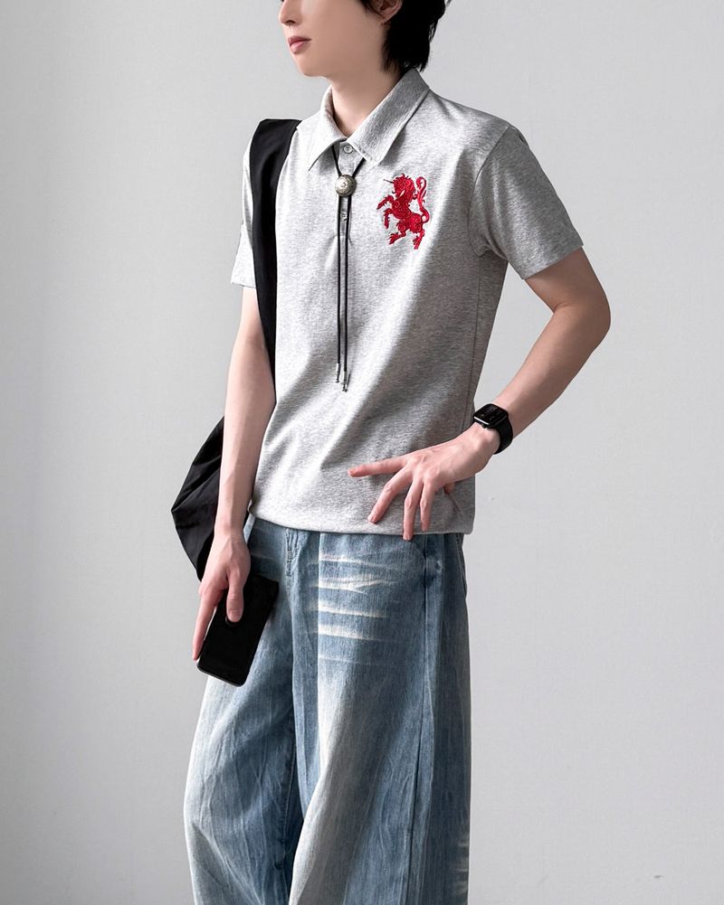 Maive Half Collar T-Shirt
