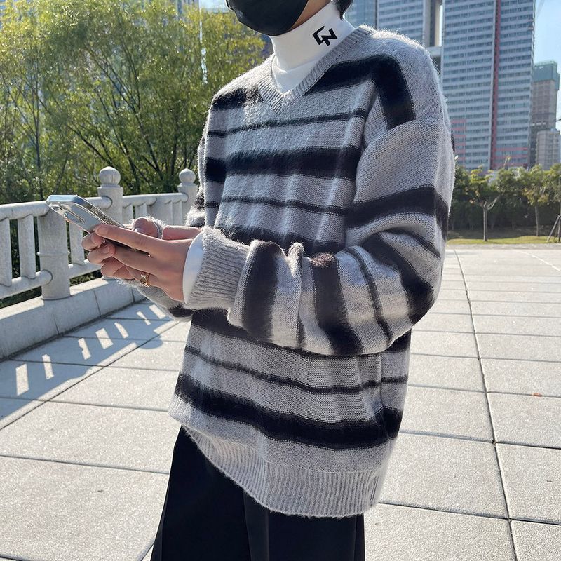 EV Angora Striped Knitwear (2 colors)