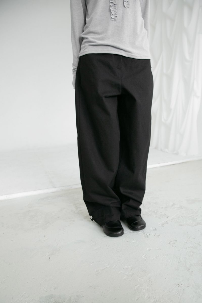 cotton curve balloon pants(2colors)