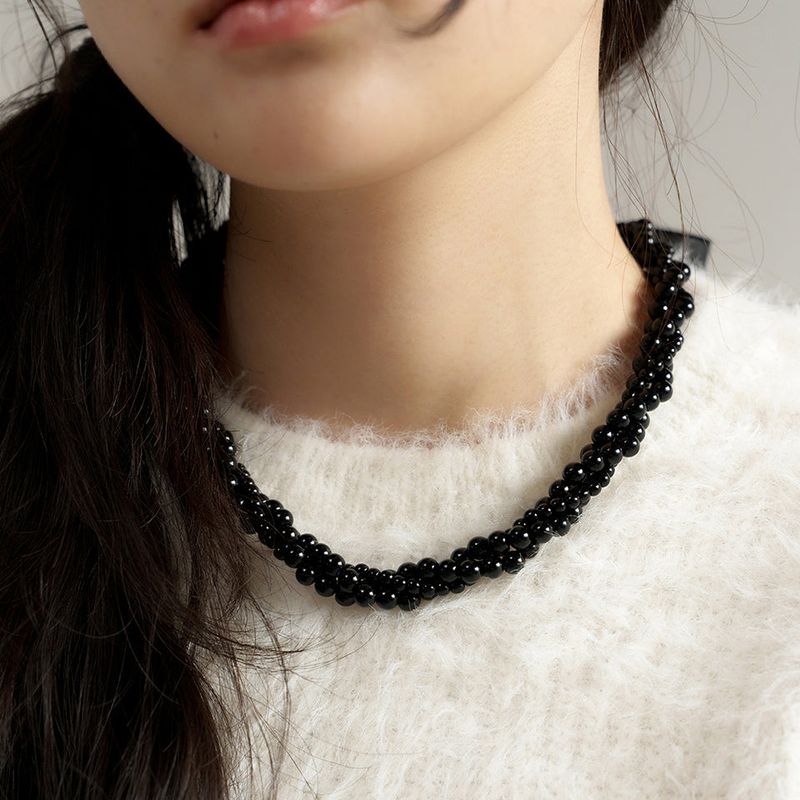 geegee(ジジ)の「black berry ribbon necklace(Accessories)」