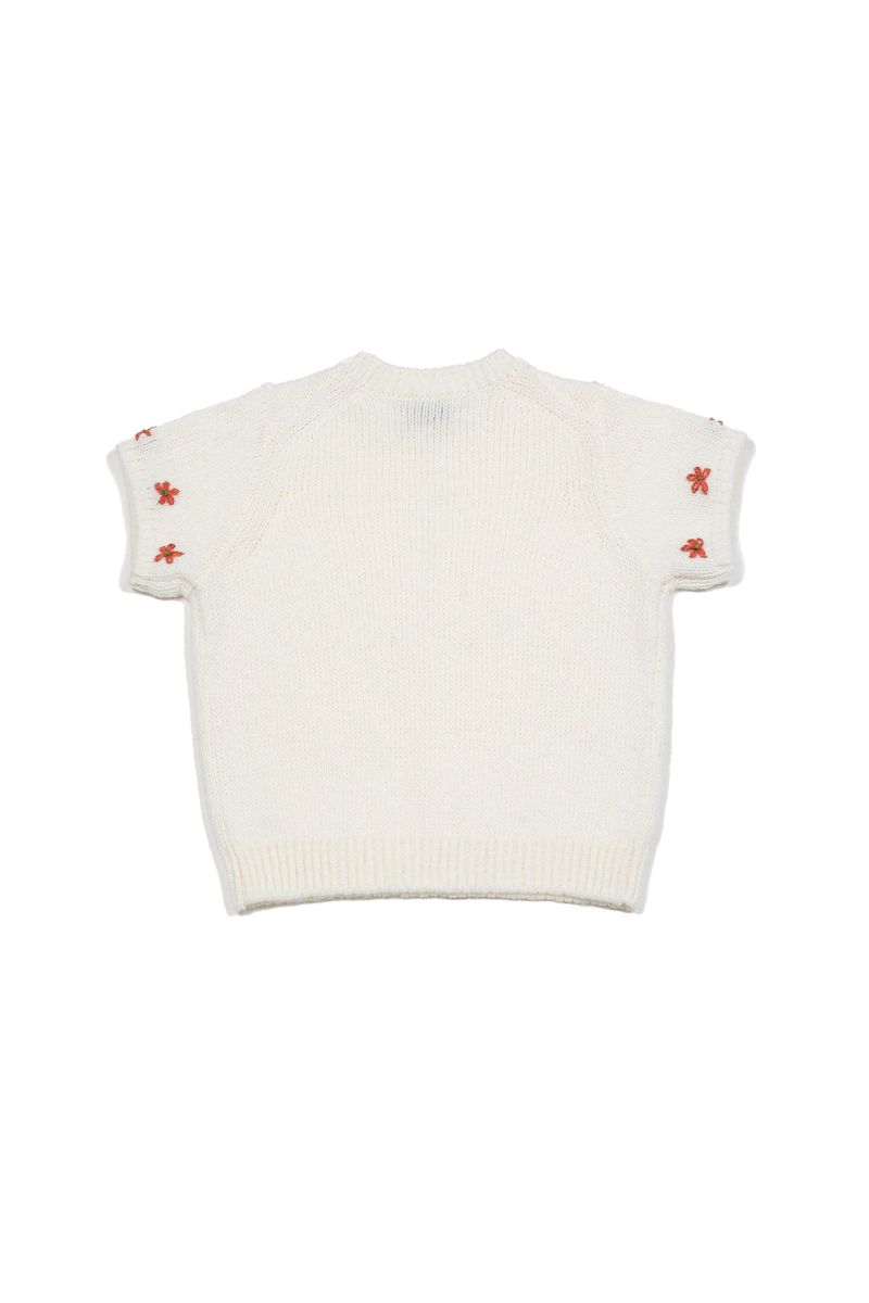 Mini Flower Short Knit [Ivory]