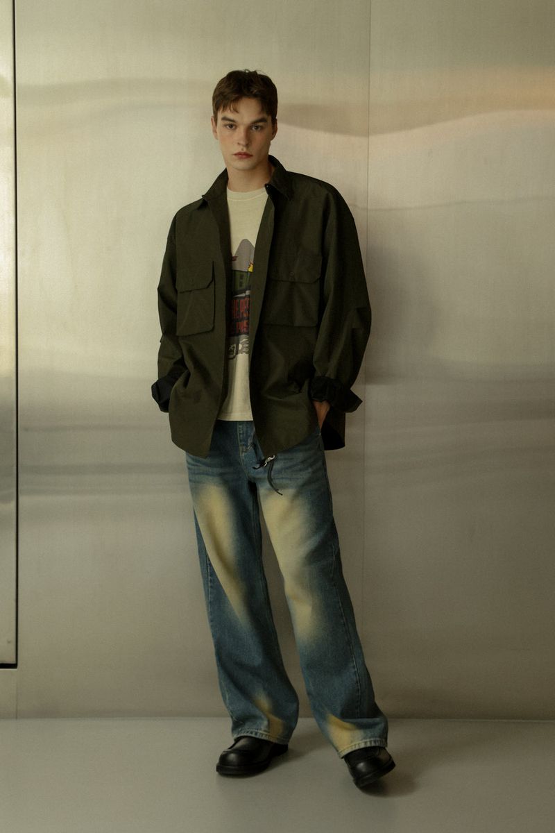 Nylon Max Oversized Pocket Shirt