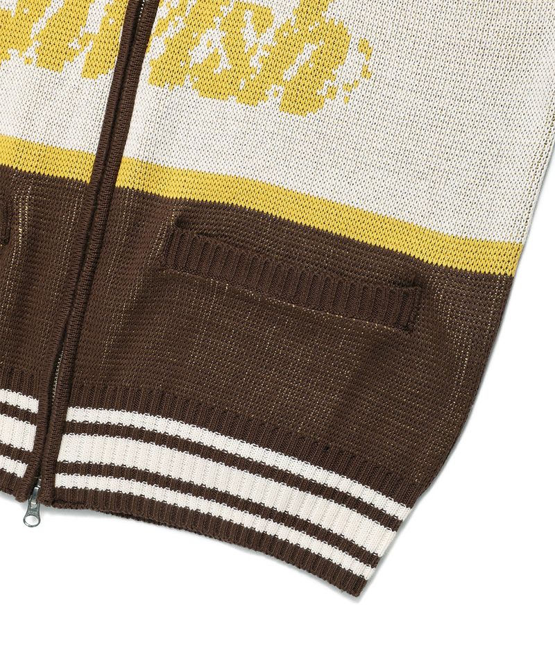 RACING TEAM KNIT ZIP UP BROWN(CV2EFUK682A)