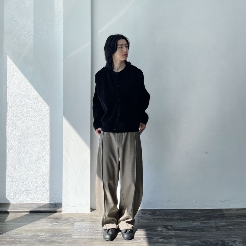 Vintage Ribbed Crewneck Knit Sweater
