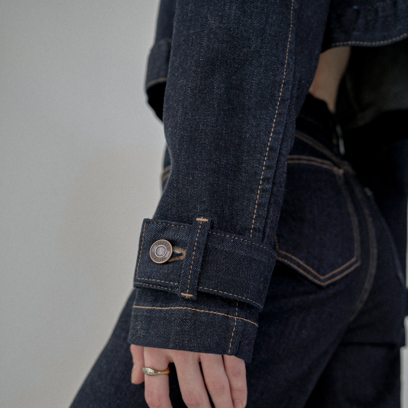 Black Indigo Classic Denim Jacket - YA391
