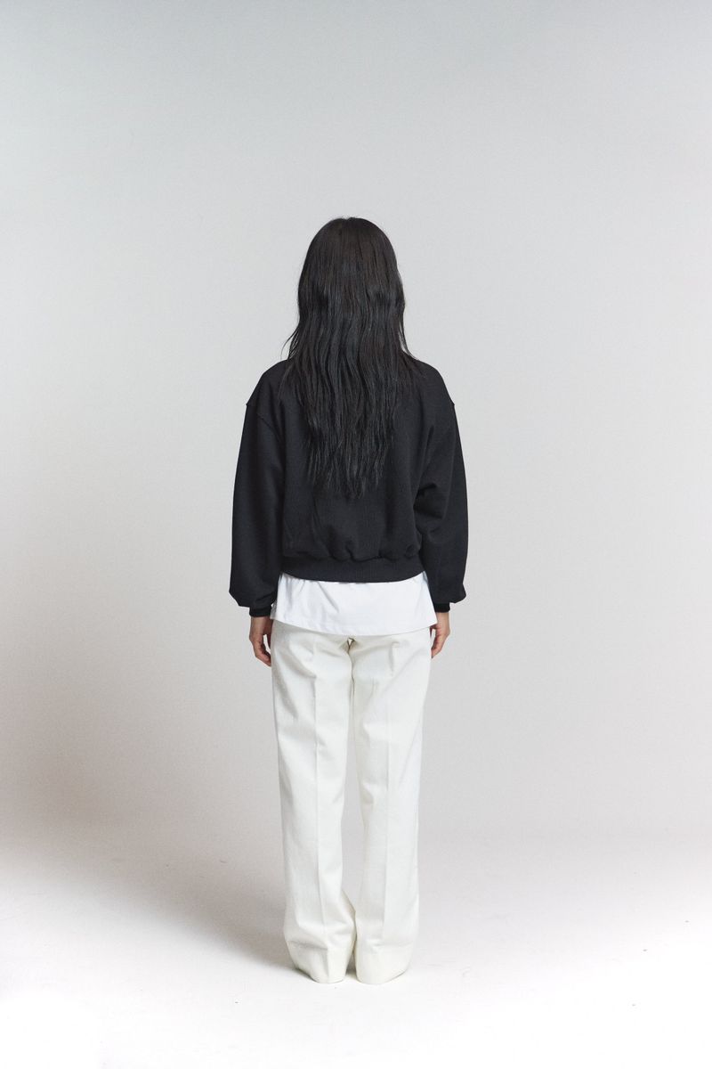 Basic cotton pants / White