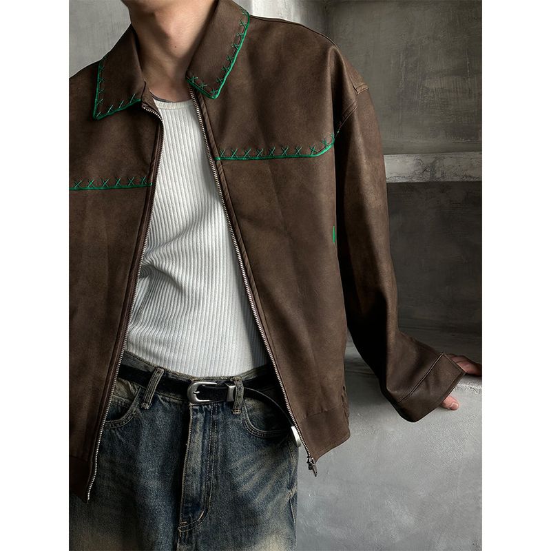 LAURANT（ロラン）の「 [PREMIUM][HANDMADE] Stitch western leather blouson(2color)（Jackets/Outerwear）」