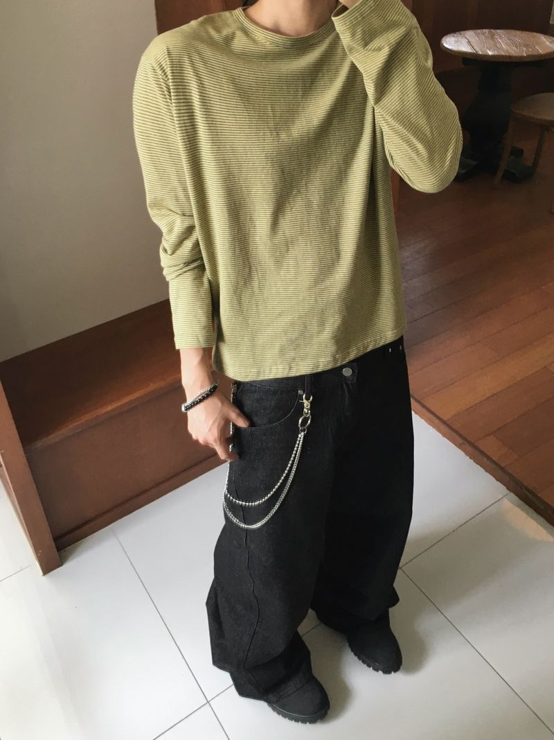 ステイン ノンフェードフレアデニムパンツ 2C
