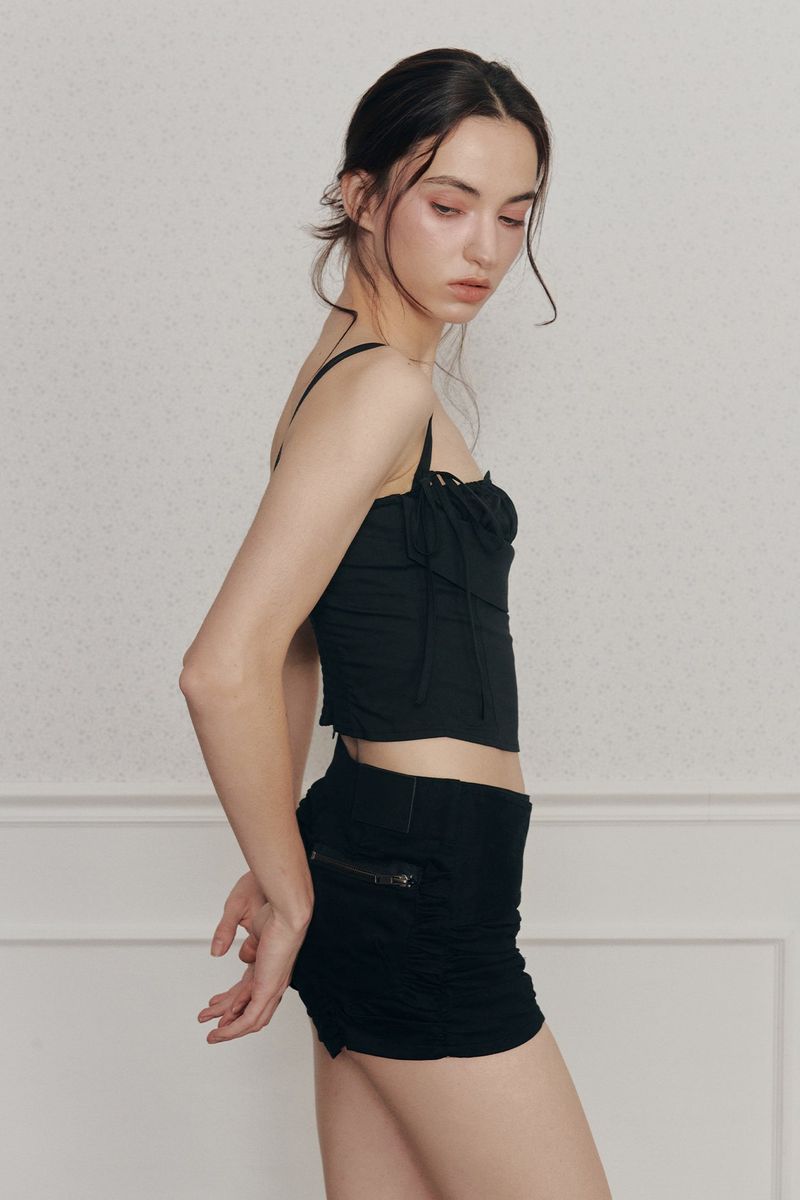HEART RIBBON TOP (SS ver.) black