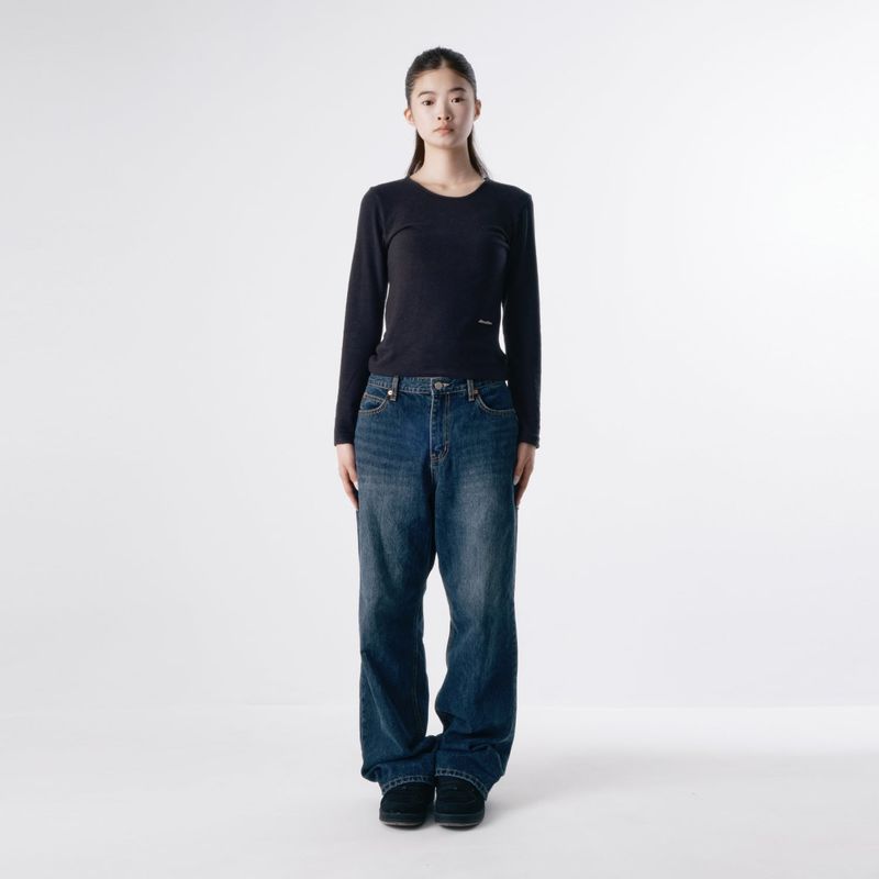 Basic U neck T-shirt 001