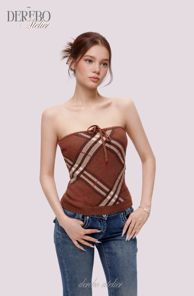 Heritage Brown Bolero Two-Piece Top