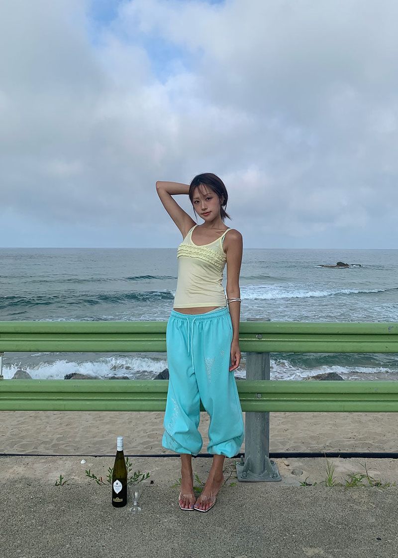 TENCEL FRILL SLEEVELESS