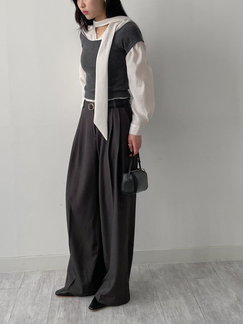 Lael Two-Tuck Wide Slacks