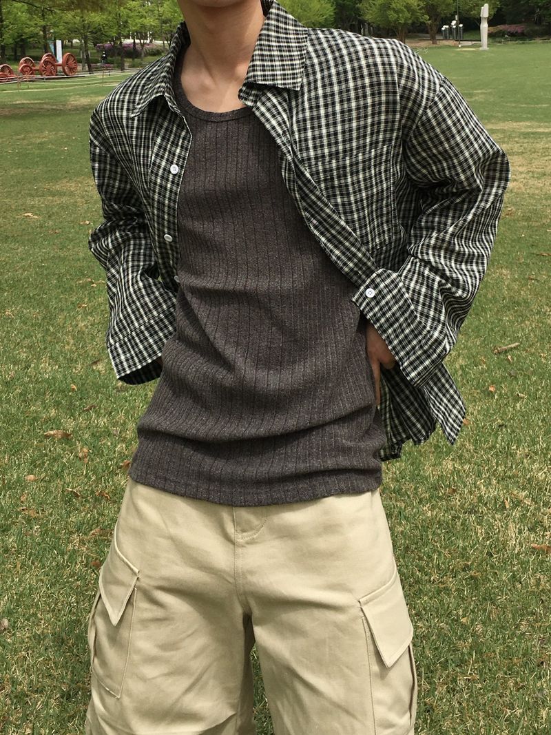 Avec Grunge Check Shirt 2C