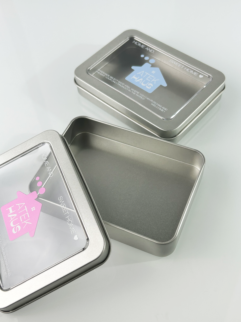 House Silver Mini Tin Case(Pink)