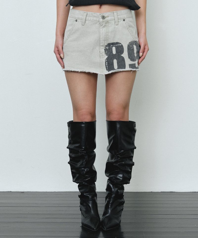 89 short skirt (beige)