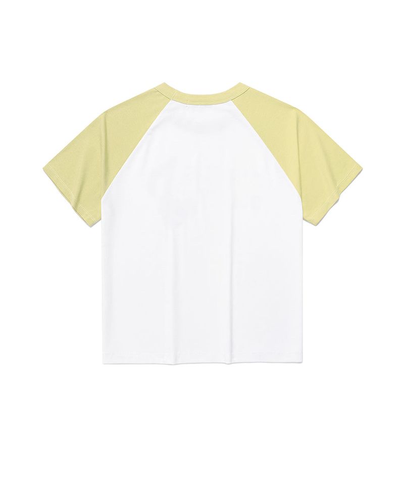 W STRAWBERRY RAGLAN SS TEE WHITE(CV2FMFT545A)