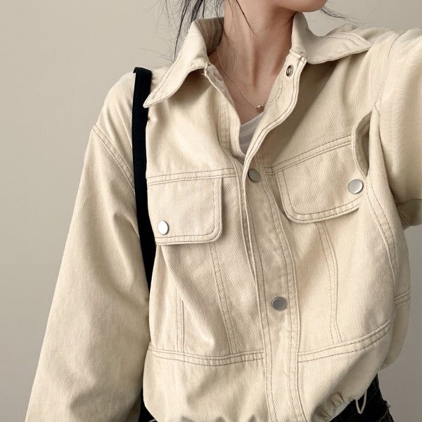 The Cue Stitch String Cotton Jacket
