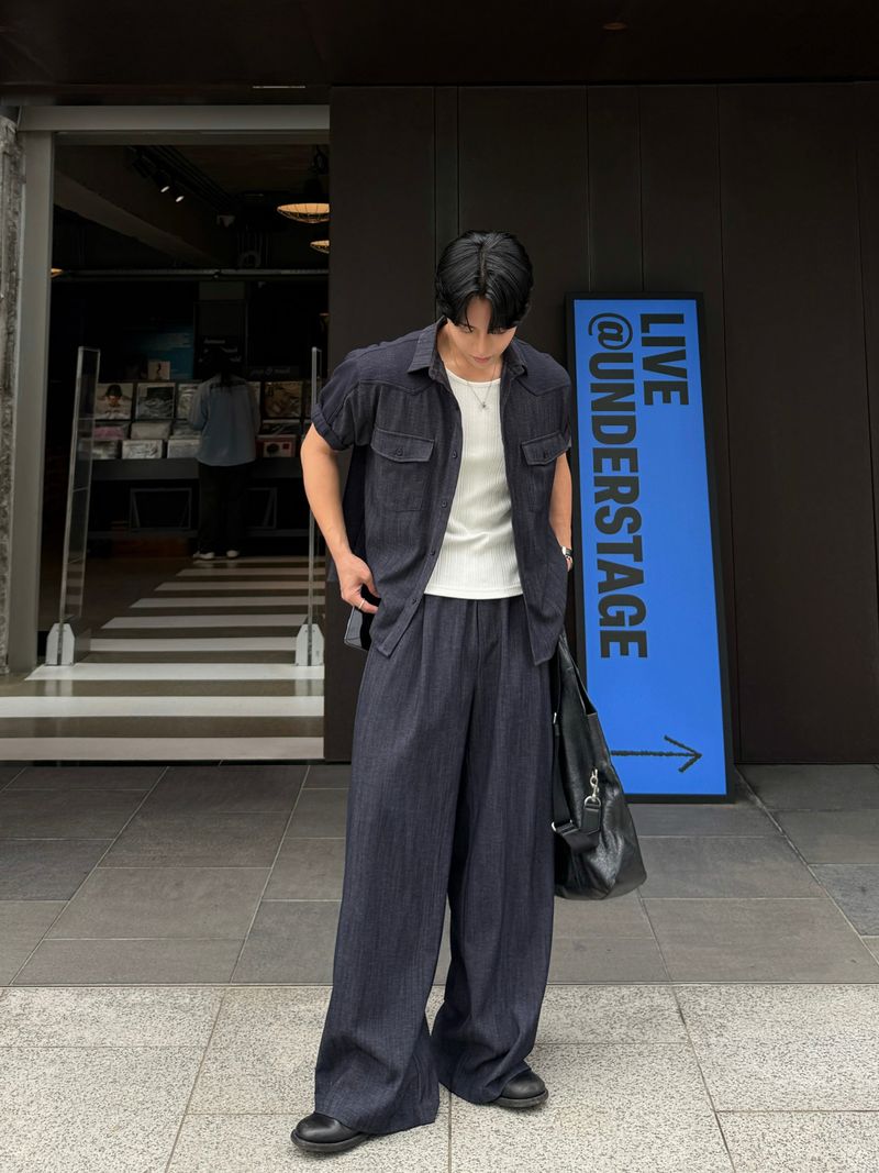 Mir banding denim pants